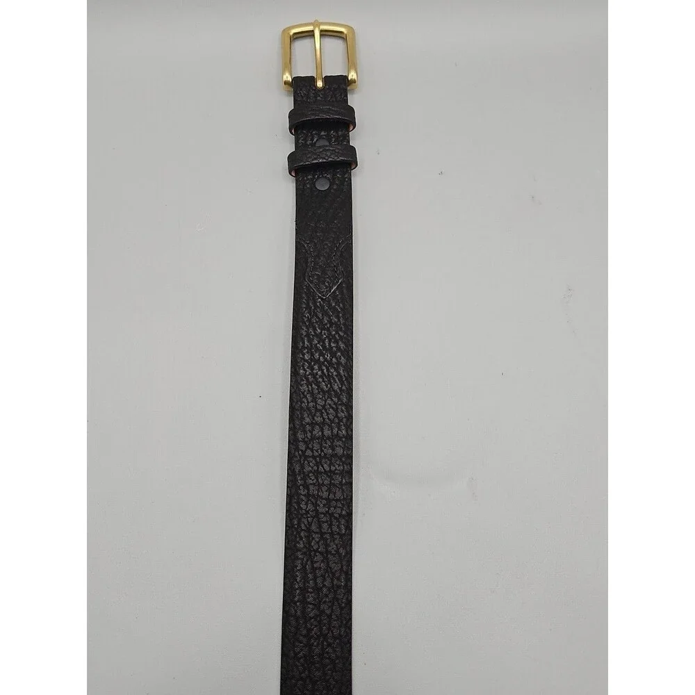 Crescent Leather Black Genuine Imported Shark Belt Size 38 1.25